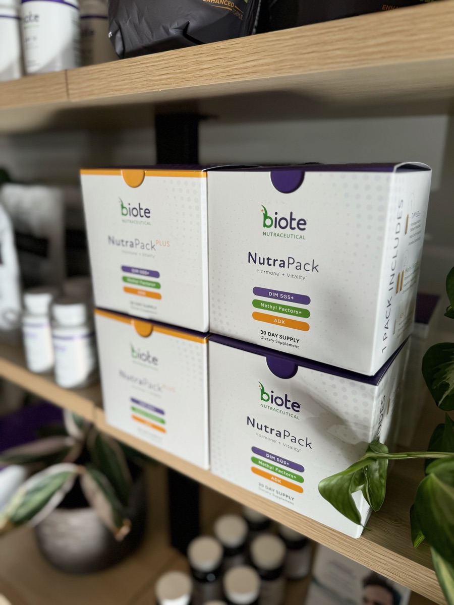 Hormone and vitality support packs on the Mana wellness shelf