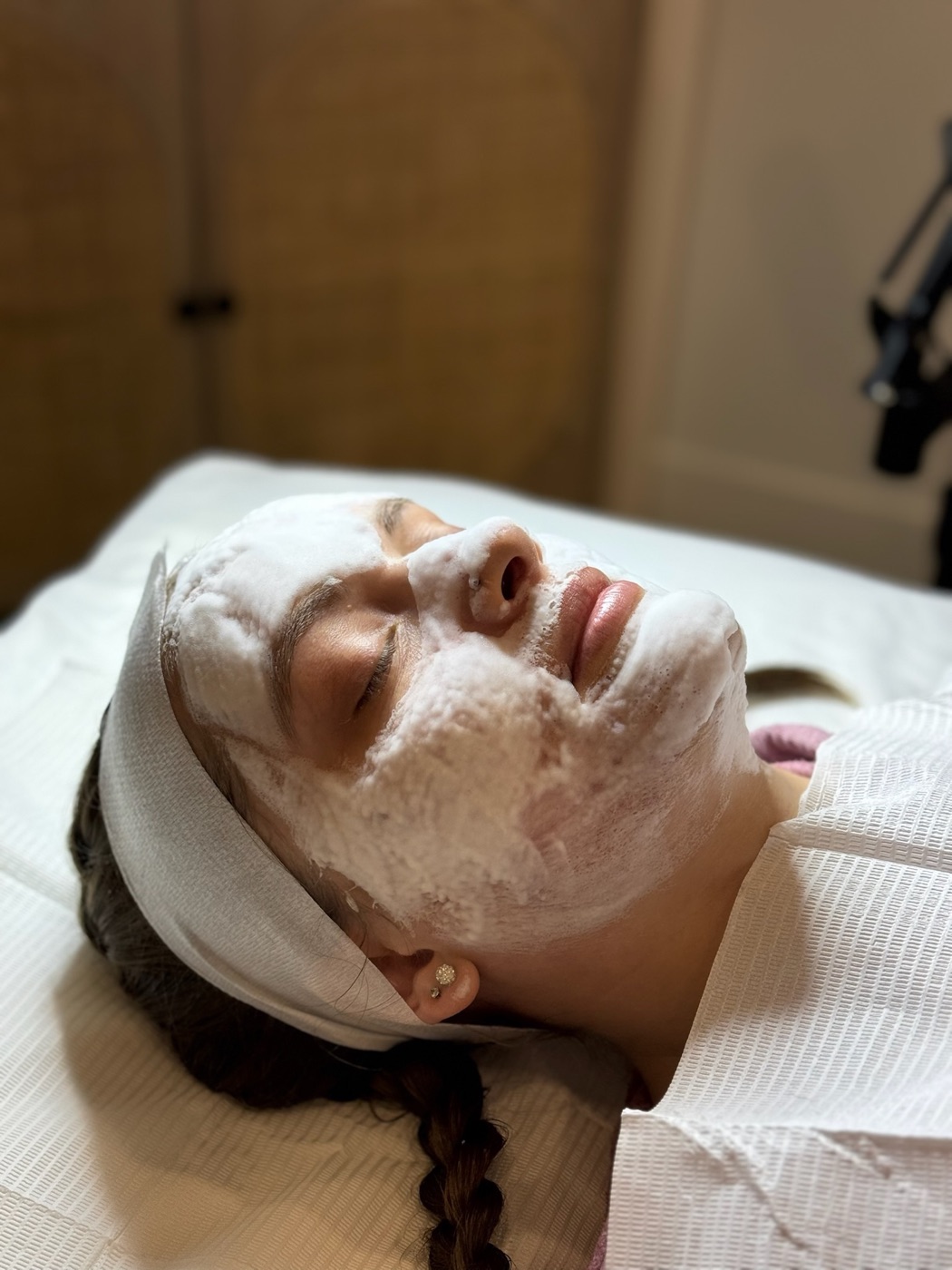 A relaxing facial treatment at Mana Wellness